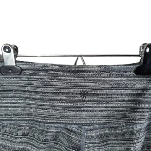 Athleta 7/8 Leggings Striped With Pockets Black and Gray Size M - Picture 5 of 10